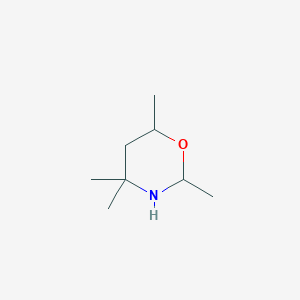 molecular formula C8H17NO B8738353 2H-1,3-oxazine, tetrahydro-2,4,4,6-tetramethyl- CAS No. 74955-84-3