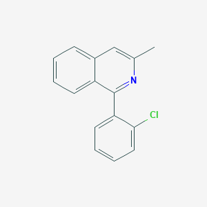 B8738403 1-(2-Chlorophenyl)-3-methylisoquinoline CAS No. 92853-34-4