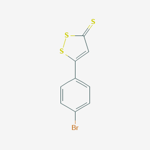 molecular formula C9H5BrS3 B087385 5-(4-溴苯基)-3H-1,2-二硫醇-3-硫酮 CAS No. 14659-11-1
