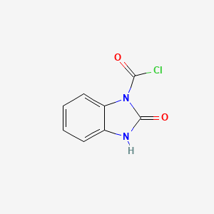 molecular formula C8H5ClN2O2 B8738724 2,3-dihydro-2-oxo-1H-benzimidazol-1-ylcarbonyl chloride CAS No. 65657-53-6