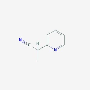 molecular formula C8H8N2 B8738764 2-(Pyridin-2-YL)propanenitrile 