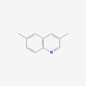 molecular formula C11H11N B8738790 Quinoline, 3,6-dimethyl- CAS No. 20668-26-2