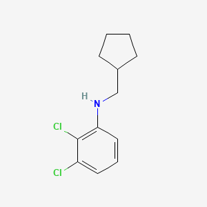 molecular formula C12H15Cl2N B8738804 2,3-Dichloro-N-(cyclopentylmethyl)aniline CAS No. 919800-15-0