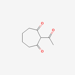 molecular formula C9H12O3 B8738817 2-Acetylcycloheptane-1,3-dione 