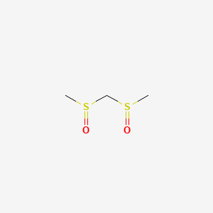 molecular formula C3H8O2S2 B8738875 Bis(methylsulphinyl)methane CAS No. 54267-12-8