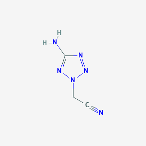 molecular formula C3H4N6 B8738886 (5-Amino-2H-tetrazol-2-yl)acetonitrile CAS No. 125707-89-3