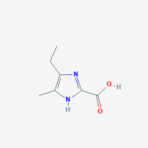 molecular formula C7H10N2O2 B8739096 5-ethyl-4-methyl-1H-imidazole-2-carboxylic acid 
