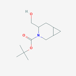 molecular formula C12H21NO3 B8739114 Tert-butyl 4-(hydroxymethyl)-3-azabicyclo[4.1.0]heptane-3-carboxylate 