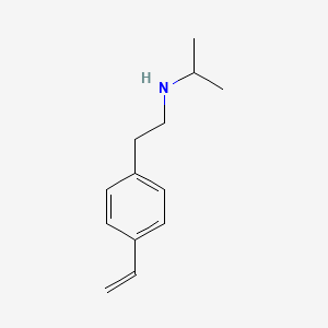 molecular formula C13H19N B8739176 N-Isopropyl-p-vinylphenethylamine CAS No. 74671-17-3