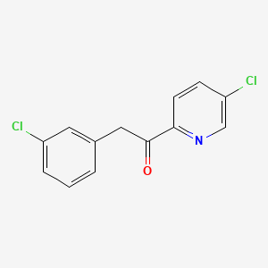 2-(3-Chlorophenyl)-1-(5-chloropyridin-2-yl)ethanone