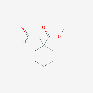 molecular formula C10H16O3 B8739202 Methyl 1-(2-oxoethyl)cyclohexanecarboxylate 