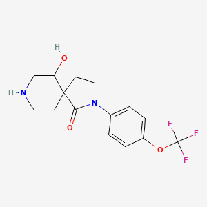 6-Hydroxy-2-(4-(trifluoromethoxy)phenyl)-2,8-diazaspiro[4.5]decan-1-one