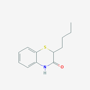 molecular formula C12H15NOS B8739270 2H-1,4-Benzothiazin-3(4H)-one, 2-butyl- CAS No. 72687-27-5