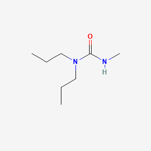 molecular formula C8H18N2O B8739325 Urea, 1,1-dipropyl-3-methyl- CAS No. 36614-21-8