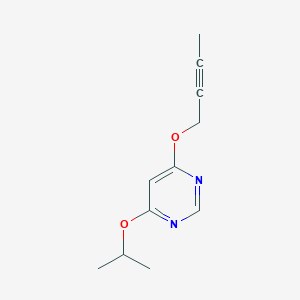 molecular formula C11H14N2O2 B8739326 4-(2-Butyn-1-yloxy)-6-isopropoxypyrimidine CAS No. 601482-40-0