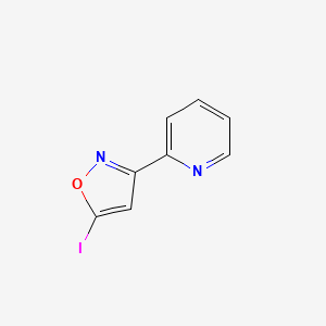 molecular formula C8H5IN2O B8739367 5-Iodo-3-(pyridin-2-yl)isoxazole CAS No. 393165-18-9