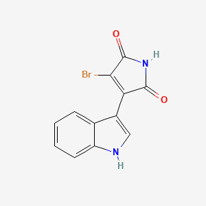 1H-Pyrrole-2,5-dione, 3-bromo-4-(1H-indol-3-yl)-