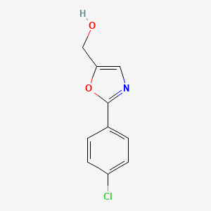 molecular formula C10H8ClNO2 B8739421 (2-(4-Chlorophenyl)oxazol-5-yl)methanol CAS No. 109544-13-0