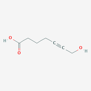 7-Hydroxy-5-heptynoic acid