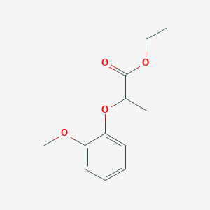 molecular formula C12H16O4 B8739495 Ethyl 2-(2-methoxyphenoxy)propanoate CAS No. 3351-51-7
