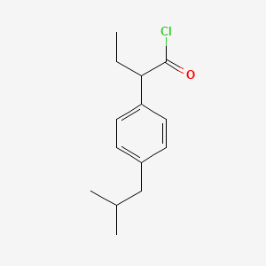 molecular formula C14H19ClO B8739508 alpha-Ethyl-4-(2-methylpropyl)benzeneacetyl chloride CAS No. 61147-36-2