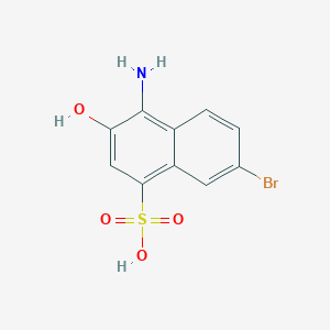 molecular formula C10H8BrNO4S B8739515 4-Amino-7-bromo-3-hydroxynaphthalene-1-sulfonic acid CAS No. 6271-97-2