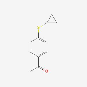 molecular formula C11H12OS B8739547 1-(4-Cyclopropylsulfanylphenyl)ethanone CAS No. 918967-33-6