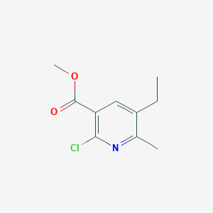 molecular formula C10H12ClNO2 B8739576 Methyl 2-chloro-5-ethyl-6-methylpyridine-3-carboxylate CAS No. 139393-84-3