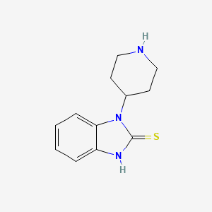 molecular formula C12H15N3S B8739581 1,3-Dihydro-1-piperidin-4-yl-2H-benzimidazole-2-thione CAS No. 57648-17-6