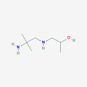 molecular formula C7H18N2O B8739616 1-(2-Amino-2-methylpropylamino)propan2-ol CAS No. 74165-77-8
