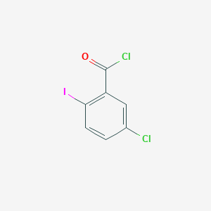 molecular formula C7H3Cl2IO B8739638 5-Chloro-2-iodobenzoyl chloride 