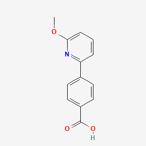 molecular formula C13H11NO3 B8739650 4-(6-Methoxypyridin-2-yl)benzoic acid CAS No. 867256-80-2