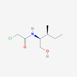 molecular formula C8H16ClNO2 B8739676 (2S,3S)-N-Chloroacetyl-2-hydroxymethyl-3-methylpentylamine 