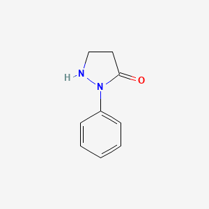 molecular formula C9H10N2O B8739719 2-Phenylpyrazolidin-3-one CAS No. 16860-34-7
