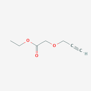 molecular formula C7H10O3 B8739726 Ethyl 2-prop-2-ynoxyacetate CAS No. 77353-35-6