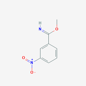 B8739764 3-Nitro-benzimidic acid methyl ester CAS No. 54316-43-7