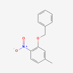 molecular formula C14H13NO3 B8739928 2-(Benzyloxy)-4-methyl-1-nitrobenzene 