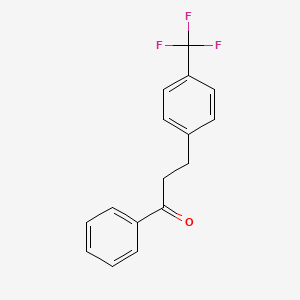 molecular formula C16H13F3O B8740009 1-Phenyl-3-[4-(trifluoromethyl)phenyl]propan-1-one CAS No. 134747-49-2