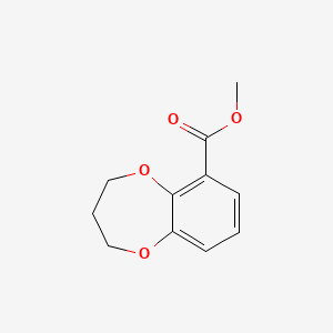 molecular formula C11H12O4 B8740028 Methyl 3,4-dihydro-2H-benzo-1,5-dioxepin-6-carboxylate CAS No. 66410-66-0