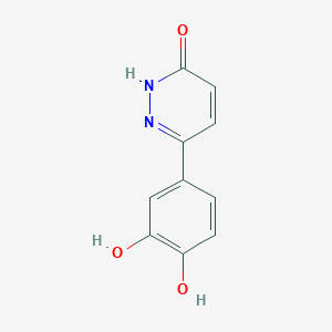4-(6-Hydroxypyridazin-3-yl)benzene-1,2-diol