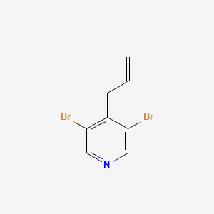 molecular formula C8H7Br2N B8740048 3,5-Dibromo-4-allylpyridine 