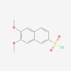 molecular formula C12H11ClO4S B8740053 6,7-Dimethoxynaphthalene-2-sulfonyl chloride CAS No. 63093-17-4