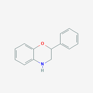 molecular formula C14H13NO B8740087 2-Phenyl-3,4-dihydro-2h-1,4-benzoxazine CAS No. 113342-87-3