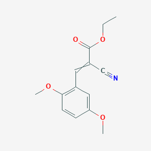 molecular formula C14H15NO4 B8740091 Ethyl alpha-cyano-2,5-dimethoxycinnamate CAS No. 80777-94-2