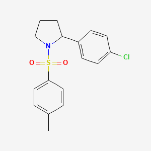 molecular formula C17H18ClNO2S B8740096 1-Tosyl-2-(4-chlorophenyl)pyrrolidine 