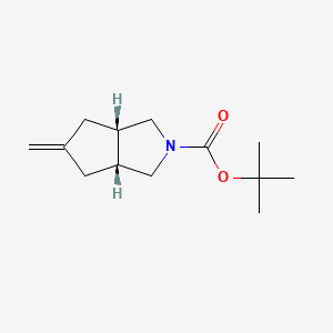 molecular formula C13H21NO2 B8740098 tert-Butyl cis-5-methylenehexahydrocyclopenta[c]pyrrole-2(1H)-carboxylate 