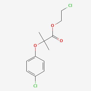 molecular formula C12H14Cl2O3 B8740125 2-Chloroethyl 2-(4-chlorophenoxy)-2-methylpropionate CAS No. 52161-12-3