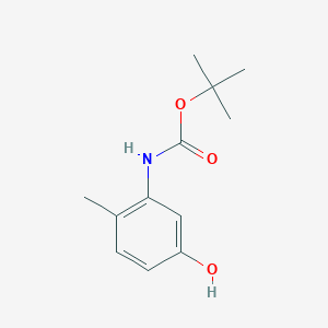 molecular formula C12H17NO3 B8740127 Tert-butyl (5-hydroxy-2-methylphenyl)carbamate CAS No. 1092394-21-2