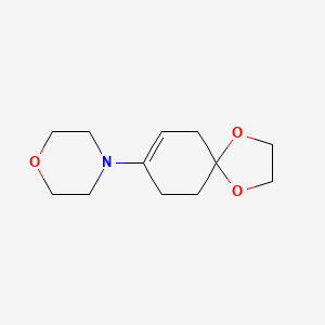 molecular formula C12H19NO3 B8740156 Morpholine, 4-(1,4-dioxaspiro[4.5]dec-7-en-8-yl)- CAS No. 54621-20-4
