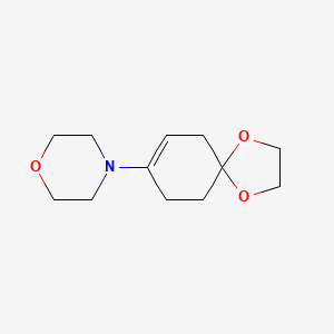 molecular formula C12H19NO3 B8740156 4-(1,4-dioxaspiro[4.5]dec-7-en-8-yl)morpholine CAS No. 54621-20-4